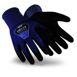 HexArmor® Helix® 13 Gauge Polyurethane Palm And Fingertips Coated Work Gloves With High Performance Polyethylene Blend/Polyurethane Liner And Knit Cuff