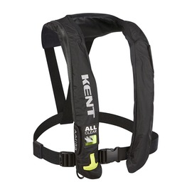 KENT Black Nylon Inflatable PFD